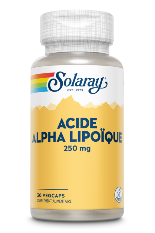 Acide Alpha Lipoïque 250mg 30 capsules végétales