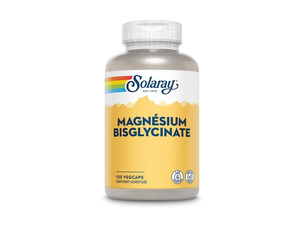 Bisglycinate de Magnésium 120 vegcaps  - Solaray