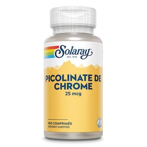 Picolinate de Chrome 25Mcg 100 comprimés