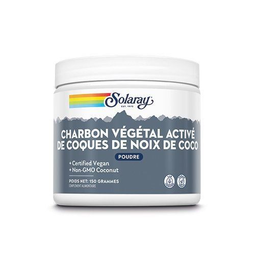 Charbon végétal activé de coques de noix de coco 150gr