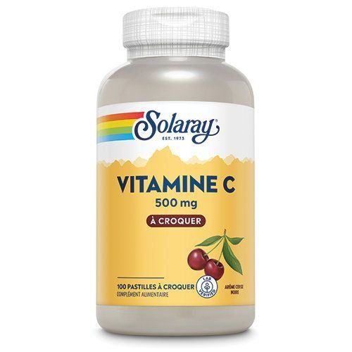 Vitamine C 500 mg à croquer 100 pastilles